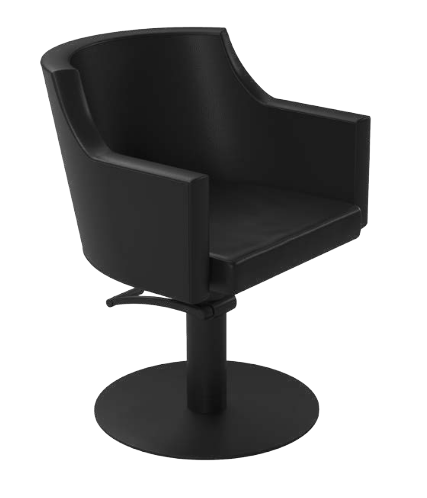 GammaStore Salon chair BIRKIN BASE SUPERBLACK BLACK COLOR