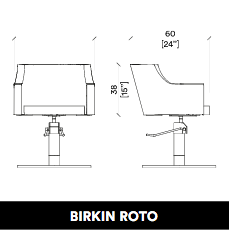 GammaStore styling chair BIRKIN BASE SUPERGOLD FULL COLOR