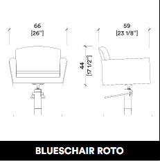 GammaStore styling chair BLUESCHAIR BASE SUPERGOLD FULL COLOR