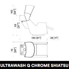 GammaStore Waschsessel Ultra. Q Chr. SHIATSU (nero)