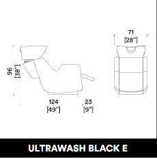 GammaStore Waschsessel Ultrawash Black E