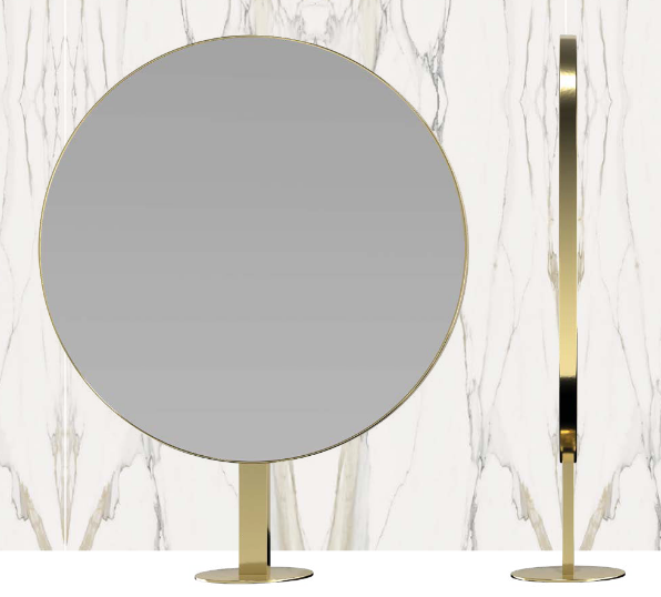 GammaStore Friseurspiegel GOLDEN GATE (gold or black l. frame)  no electrical sockets
