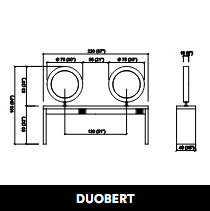 GammaStore Kuaför Aynası DUOBERT CENTRAL  4P