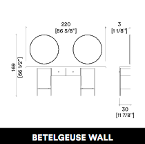 Friseurspiegel BETELGEUSE WALL 2P