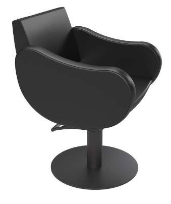 Fauteuil de coiffure GammaStore FIFTIES BASE SUPERBLACK BLACK COLOR