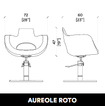 GammaStore Friseurstuhl AUREOLE  BASE ROTO FULL COLOR