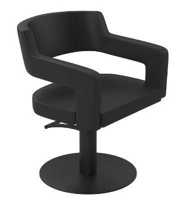 كرسي تصفيف الشعر CREUSA BASE SUPERBLACK BLACK COLOR من GammaStore