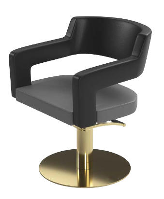 GammaStore Friseurstuhl CREUSA BASE SUPERGOLD BLACK COLOR