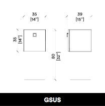 Dulăpioare GammaStore GSUS drawer, lemn colorat, negru, alb