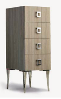 GammaStore kastje 4P95 lades + poten, kleur hout, zwart, wit