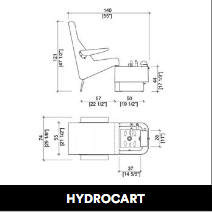 Fauteuil de pédicure GammaStore HYDROCART