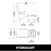 GammaStore Pedikürstuhl HYDROCART