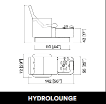 GammaStore Pedikürstuhl HYDROLOUNGE