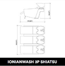 Fauteuil de lavage GammaStore IONIANWASH 3P SHIATSU FULL COLOR