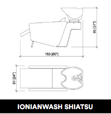 Fauteuil de lavage GammaStore IONIANWASH 1P SHIATSU BLACK