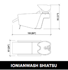 GammaStore Waschsessel IONIANWASH 1P SHIATSU BLACK