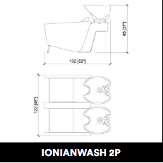 GammaStore Waschsessel IONIANWASH 2P BASIC BLACK