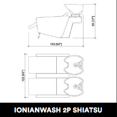GammaStore Wasunit IONIANWASH 2P SHIATSU BLACK