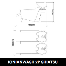 GammaStore Waschsessel IONIANWASH 2P SHIATSU BLACK