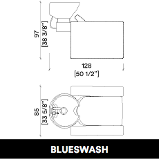 GammaStore Waschsessel BLUESWASH 1P BASIC FULL COLOR