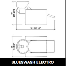 كرسي غسيل GammaStore BLUESWASH 1P ELECTRO  BLACK
