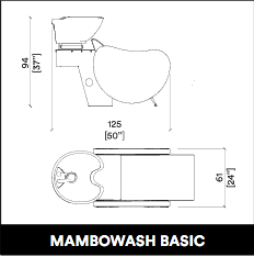 GammaStore Waschsessel MAMBOWASH 1P BASIC FULL COLOR