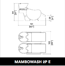 GammaStore Waschsessel MAMBOWASH 2P ELECTRO  FULL COLOR