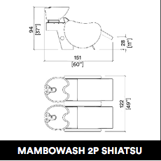 GammaStore Waschsessel MAMBOWASH 2P SHIATSU FULL COLOR