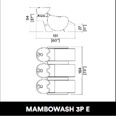 GammaStore Wasunit MAMBOWASH 3P ELECTRO BLACK