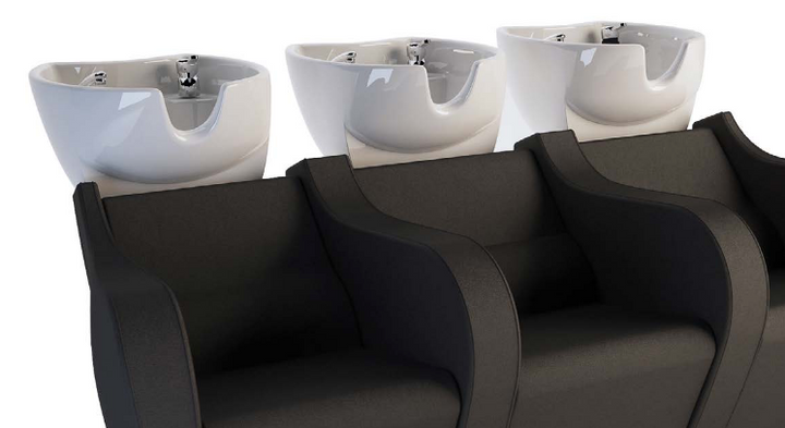 Scaun de spălare GammaStore CELEBRITY PRIME E. SOFA 3P culoare negru