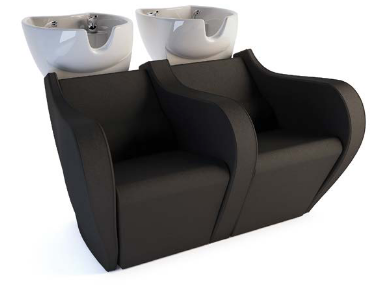GammaStore Scaun de spălare CELEBRITY PRIME SHIATSU SOFA 3P Culoare negru