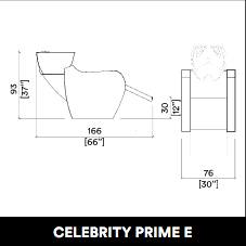 GammaStore Lavacabezas Celebrity Prime E 1P   Color negro