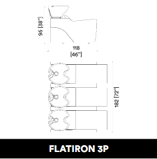 GammaStore Wasunit FLATIRON 3P BLACK