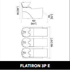 GammaStore Yıkama Koltuğu FLATIRON 3P E BLACK