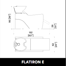 Scaun de spălare GammaStore FLATIRON 1P E BLACK