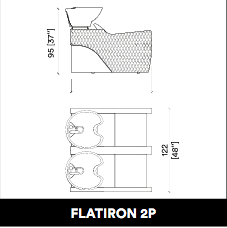 GammaStore Wasunit FLATIRON 2P BLACK