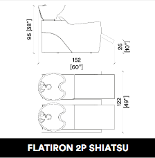 GammaStore Yıkama Koltuğu FLATIRON 2P SHIATSU BLACK