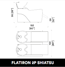 GammaStore Waschsessel FLATIRON 2P SHIATSU BLACK