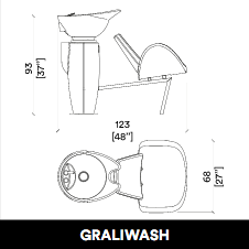 Fauteuil de lavage GammaStore GRALIWASH COLOR