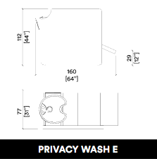 GammaStore Backwash unit PRIVACY 1P E – ONLY BLACK AND CPT
