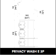 Poltrona lavaggio GammaStore PRIVACY 3P – SOLO NERO E CPT
