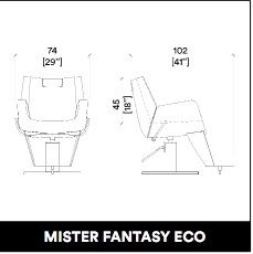 GammaStore Herenstoel Mr FANTASY ECO black color