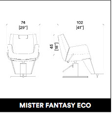 GammaStore Herrenstuhl Mr FANTASY ECO black color