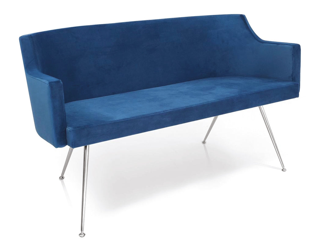 GammaStore Wachtbank BIRKIN SOFA 2 BLACK  Zwarte bekleding. 2 zitplaatsen