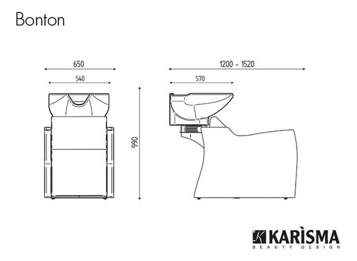 Karisma Rückwärtswaschanlage BONTON Rückenmassage AKTION