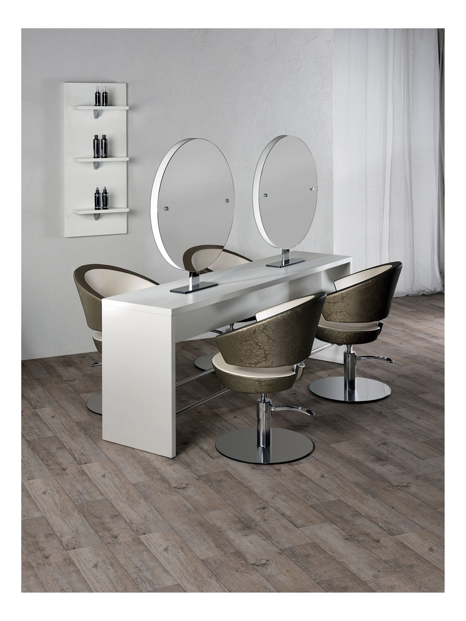 Salon Ambience BROOKLYN Miroir rond Îlot