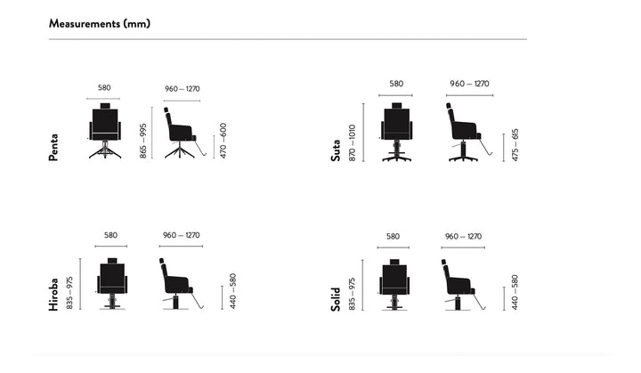 Sedia per parrucchiere Cara Collection Saki