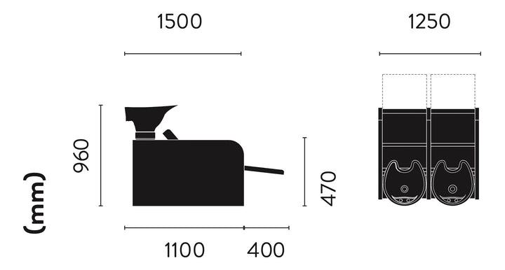 Cara Collection Sedia di lavaggio Jumbo Wash