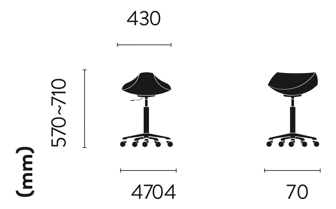 Cara Collection Rollhocker Lars