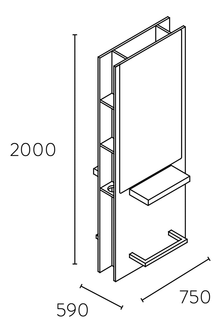 Pahi Postazione styling Tok 2S Postazione doppia